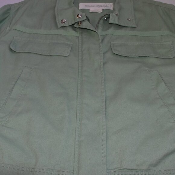 Treasure & Bond Short Twill Spring Jacket Size S - Picture 9 of 11